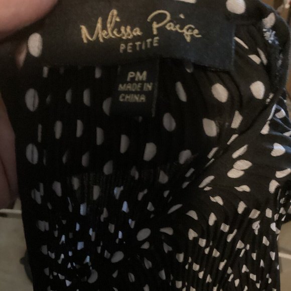 Melissa Paige Sheer Polkadot Top Size PM - Picture 6 of 6